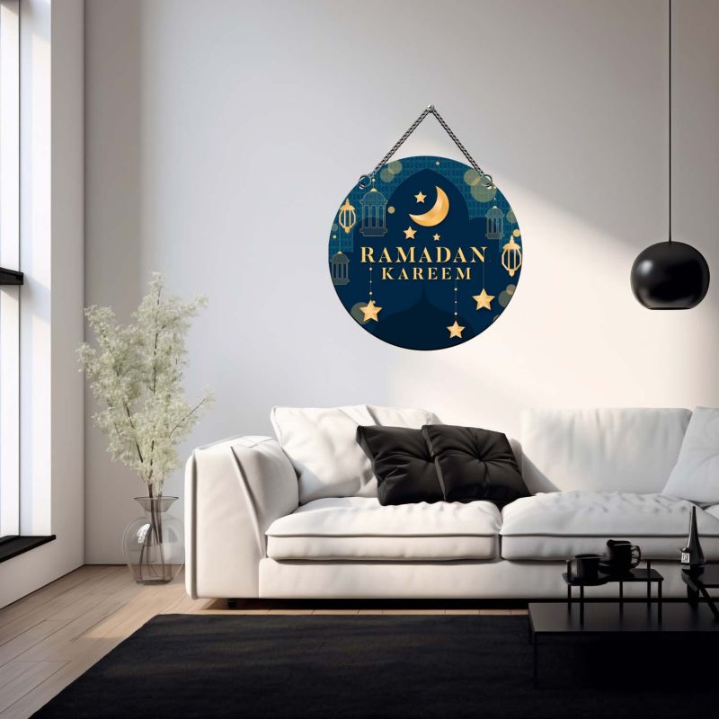 Ramadan Kareem Wall Hanging Islamic Wall Art, Ramadan Mubarak for Friends & Family Eid Wall Art For Home  Eid Gift For Muslim Friends